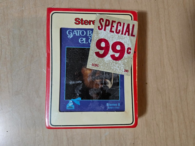 Gato Barbieri El Gato Sealed 8 Track Tape Latin Jazz  Funk