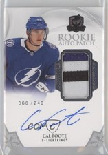 2020-21 Upper Deck The Cup Rookie 60/249 Cal Foote #162 Patch Auto 2a8