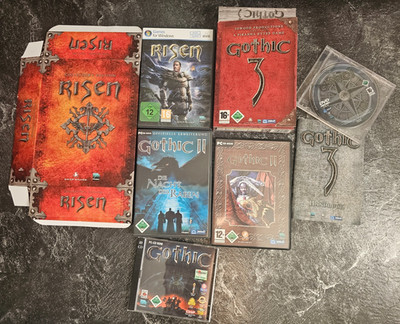 Gothic, Gothic 2 + Nacht des Raben, Gothic 3 PC CD-Rom, Risen Big Box PC DVD-Rom