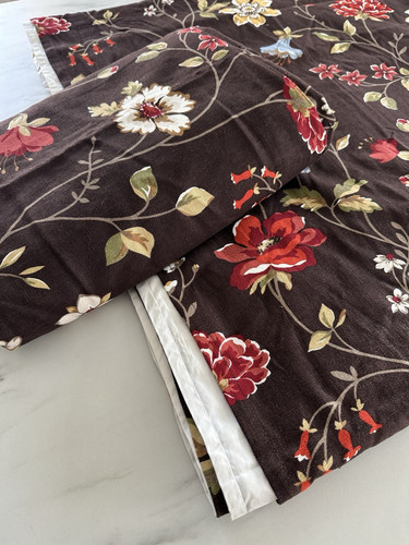 Pannelli tenda Ikea Arden Ros 57 x 118 vintage 1999 lino floreale nuovo 🌸raro🌸 - Foto 8 di 18