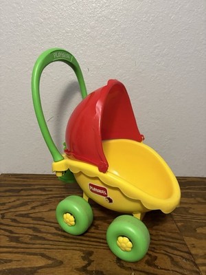 Vintage HTF LIL  Lady Buggy Stroller With Bell Baby Buggy Playskool