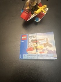 Lego City Fire Helicopter 4900 100% Complete W/Instructions