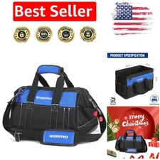 Organize Your Tools: 16-Inch Waterproof Tool Bag with Double-Pull Zipper