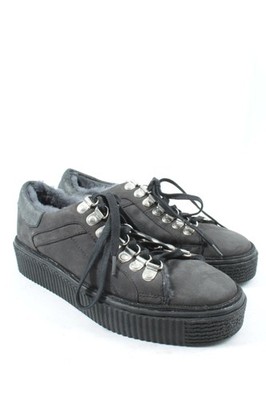 KARE Schnürsneaker Damen Sneaker Gr. DE 38 schwarz-khaki Casual-Look