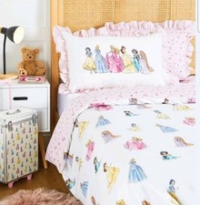 Disney Princess Bedding Duvet Set Single With Pillowcase 