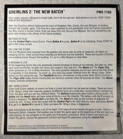 Boxed Nintendo Entertainment System NES Gremlins 2 II: The New Batch - No Manual