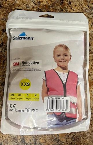 LOT OF (10) Salzmann XXS Kids 3M Reflective Safety Vest 2-5yr -30239-XXS  - product listing photo