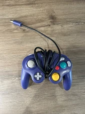 Official Nintendo GameCube Controller Indigo Purple & Clear Back Nice and Clean