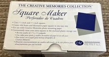 NewCreative Memories Collection Square Maker Punch 1 1/4 & 1 1/2" 2002 Open Box