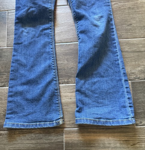 Carters Kinder Mädchen 10 mittlere Waschung Denim blau Jeans Stretch Taille ausgestelltes Bein Knöchel - Bild 9 von 10