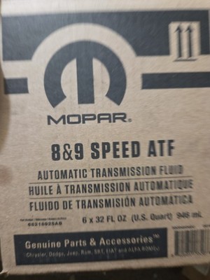 68218925ab 8/9 Speed Mopar Trans Fluid Qty 6 Qts