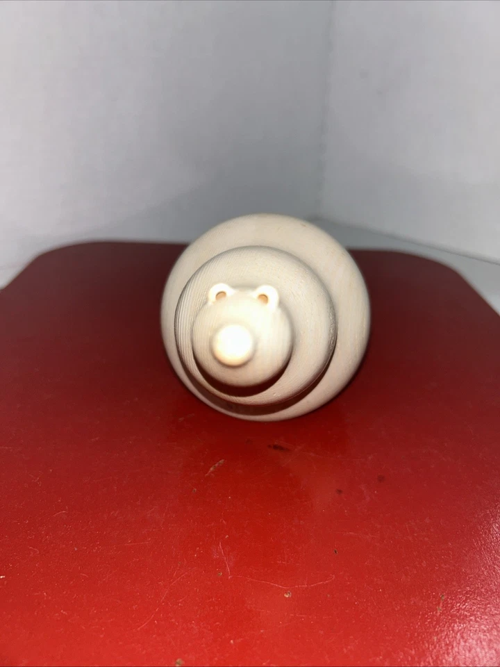 Escultura de madera de oso polar Aarikka Finlandia mediados de siglo MCM 1970’s de colección rara Foto 3 de 4