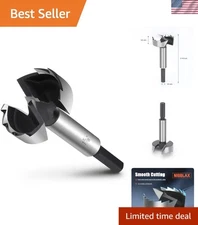 Durable 1-5/8" Forstner Drill Bit - Razor Sharp, Straight Flute for Clean Cuts