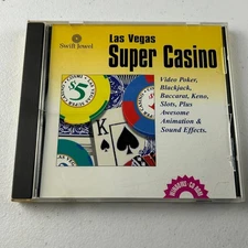 Las Vegas Super Casino Windows CD-ROM Video Game Slots Blackjack