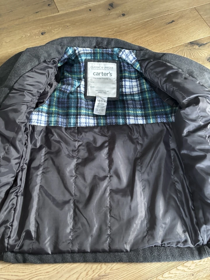 Carters Boys Peacoat Dress Coat 4/5 - Image 4 of 4