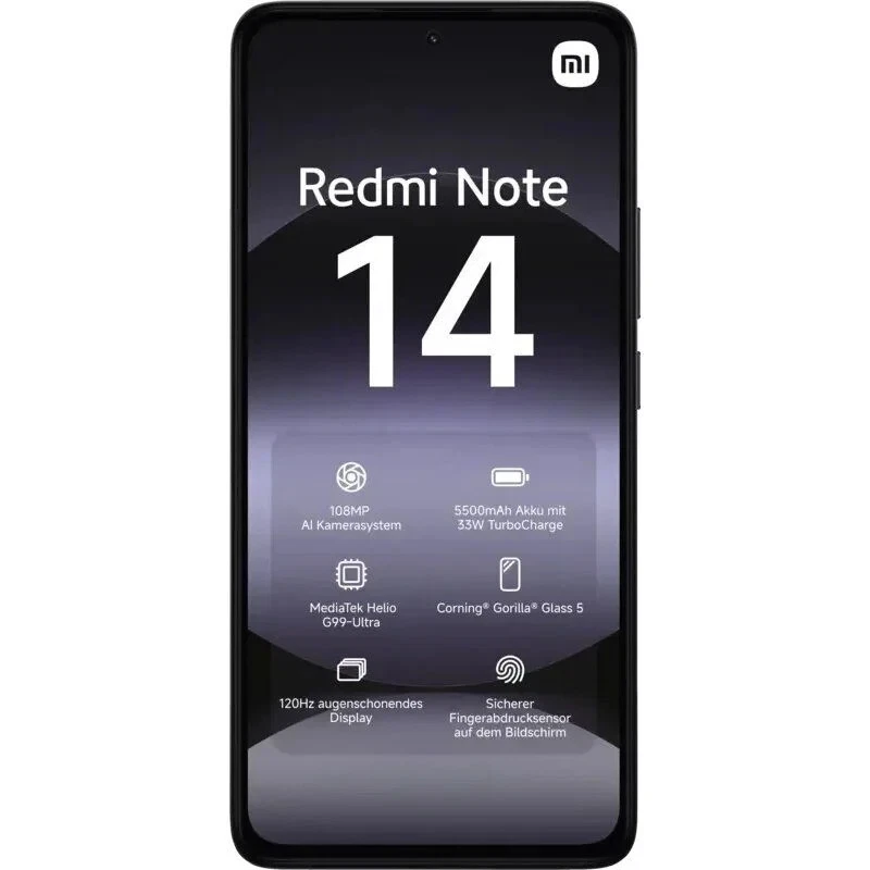 Smartphone Xiaomi Redmi Note 14 8GB/ 256GB/ 6.67"/ Negro - Imagen 2 de 4