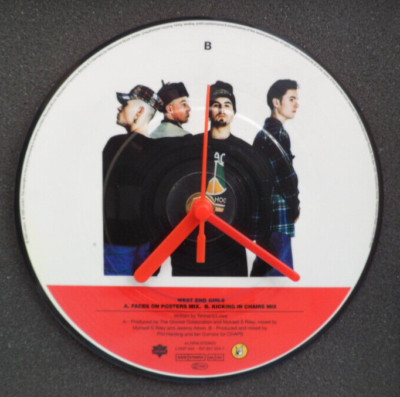 EAST 17 CLOCK Upcycled Vinyl Record Hit Single Picture Disc 7'' WEST END GIRLS