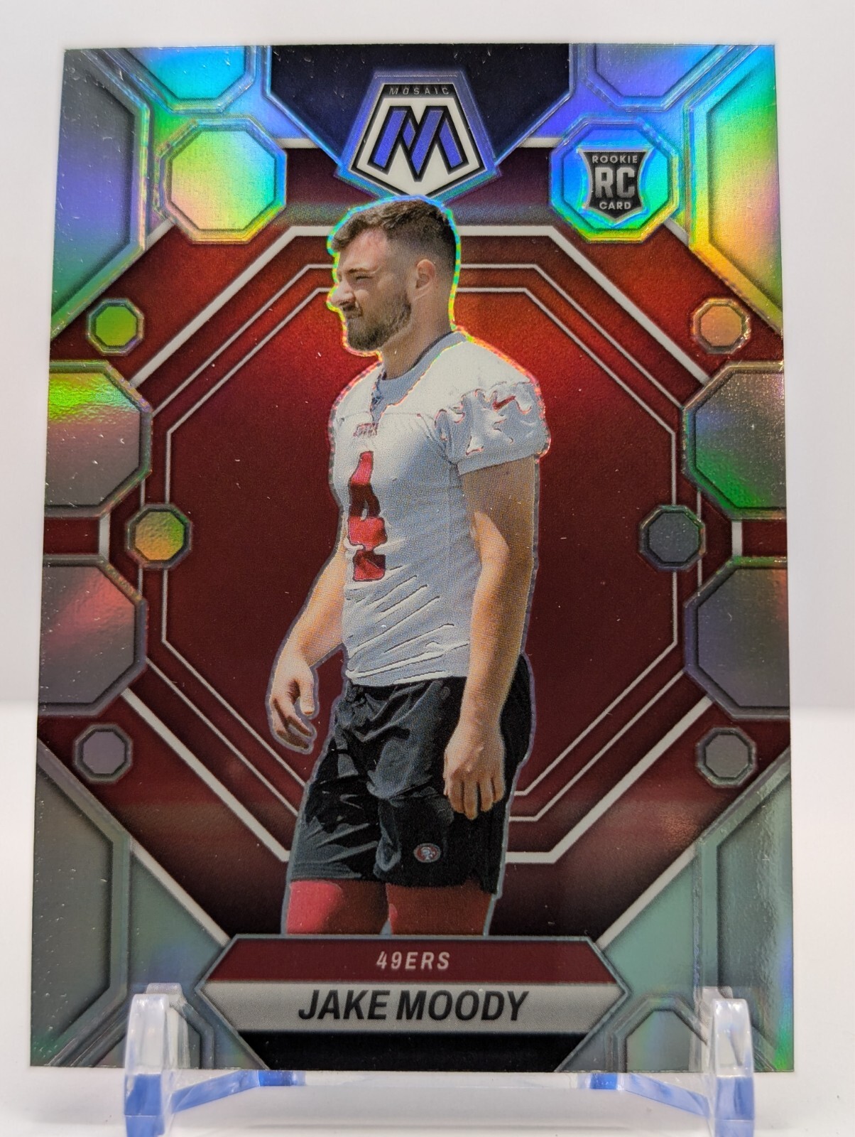 2023 Panini Mosaic - #326 Jake Moody (RC) Silver