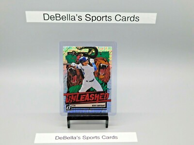 Kris Bryant 2021 Panini Donruss UNLEASHED Vector Holo Foil SP #UNL17 Cubs