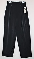 Women's Black Lite Weight Pleated Slacks, Pants. Size 10. NWT. MELROSE