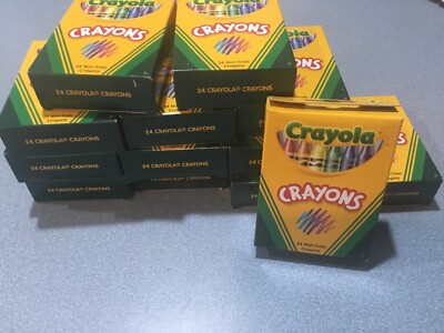 14 BOXES OF Crayola 24 Count Box of Crayons Non-Toxic Color Coloring FREE SH
