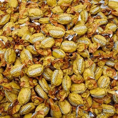 CRAZYOUTLET GINGER Hard Candy 2 lb – Bulk Candies, Natural Turmeric and Ginger, Gluten Free