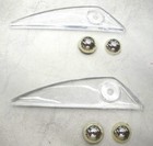 1961 61 FORD GALAXIE CAR FRONT FENDER TOP PLASTIC INSERT WITH BALL PAIR NEW