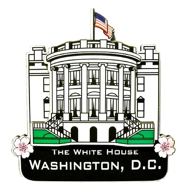 The White House Washington D.C. Artwood Fridge Magnet