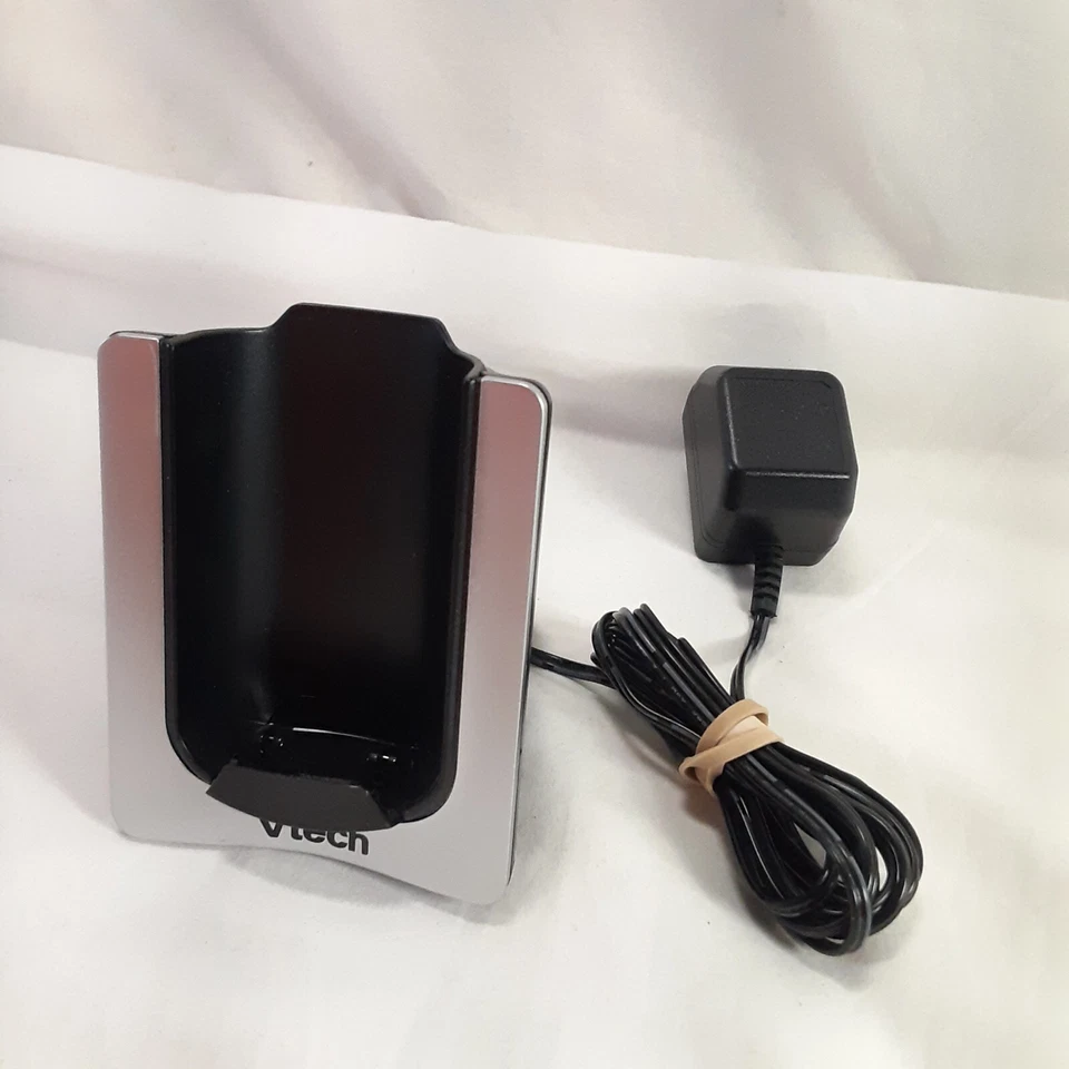 Vtech Cordless Telephone Base with AC 6V Adaptor U060030A12V Black and Silver - Image 2 of 4