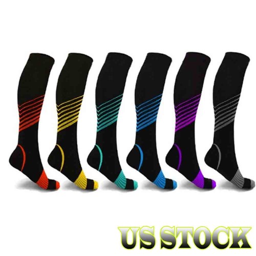 Support Compression Socks Sports Socks Stockings For Men Women 20-30mmHg S-XL - Picture 2 of 17