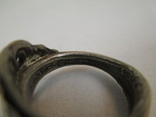 Anillo cuchara vintage floral Rogers Oneida LTD 570A - Imagen 7 de 8