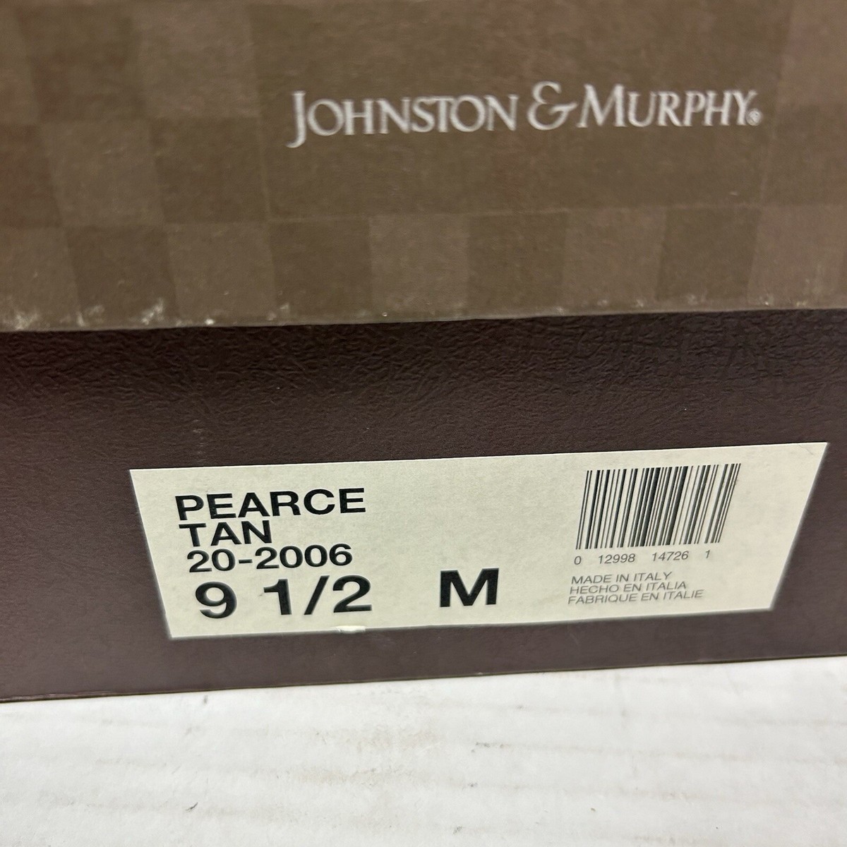 Johnston & Murphy Dattero Saddle Tan Wingtip Oxford Leather 