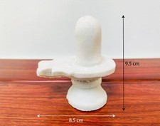 White Shiva Lingam Shiva Murti Narmada Shiva Linga Sculpture Shivling Figurine