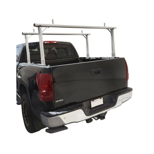 Adjustable Aluminum Pickup Truck Rack, Contractor Cargo/Ladder Carrier ...