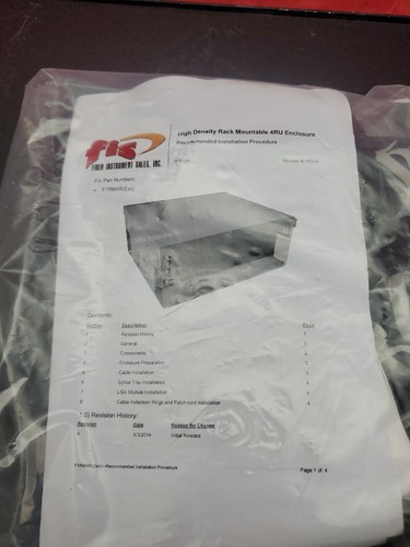 FIS High Density Rack Mountable Enclosure 4RU F1RM4RU - 第 3/14 張圖片