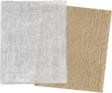 Irregular Background Plastic Embossing Folders for Card Making, Stripe Dots Back