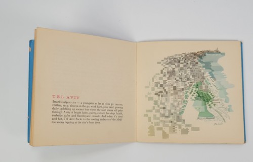 Jean david Twelve Cities of Israel EL AL Israel Airlines Vintage Brochure 1970s - Picture 4 of 7