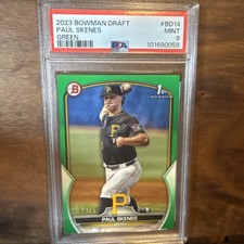 2023 Bowman Draft Paul Skenes Green /99 PSA 9