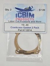 YS 60 Crankcase Gasket 2 Pack NIP