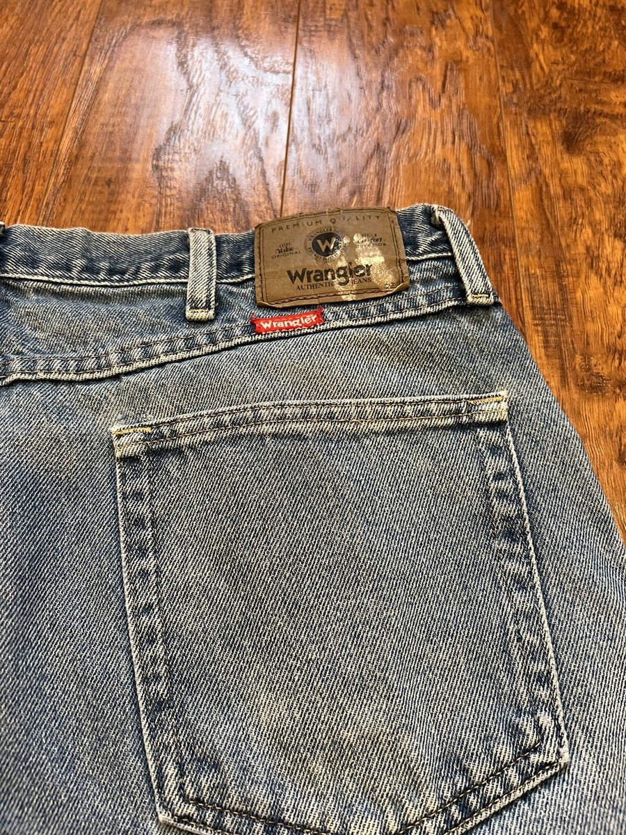 Vintage 90s Distressed Mens Wrangler Denim Jeans size 36x29 | eBay
