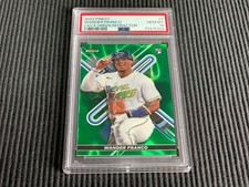 2022 TOPPS FINEST #2 WANDER FRANCO *LAVA GREEN REFRACTOR #48/99 PSA 10 GEM MINT*