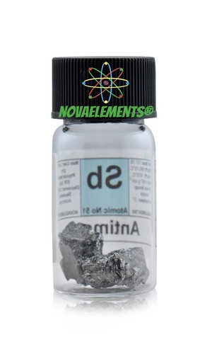 Antimony Metal, Antimony Element Sample, Antimony Crystalline 5 Grams 99.95% - Picture 2 of 5
