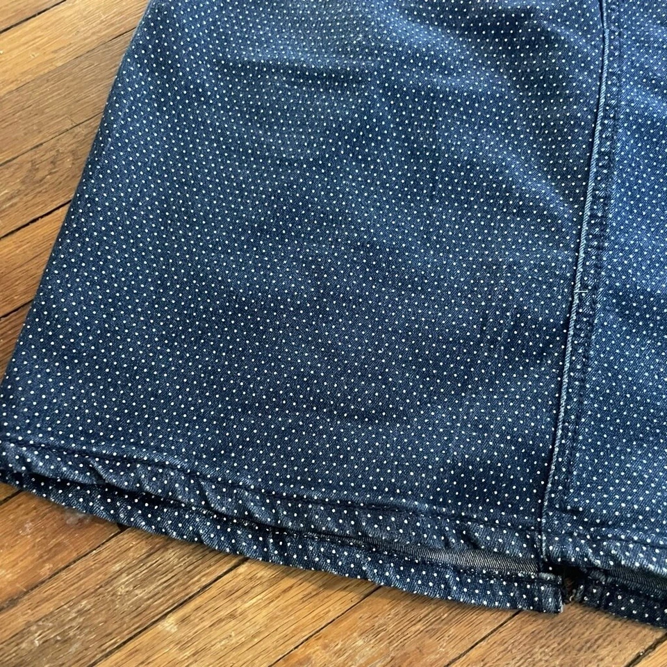 Earl Jean Swiss micro dot denim midi skirt - Image 3 of 4