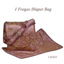 IFD19 I Frogee Dragon Brocade Diaper Bag / Messenger Shoulder Bag
