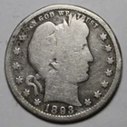 1893 S Barber Quarter M886