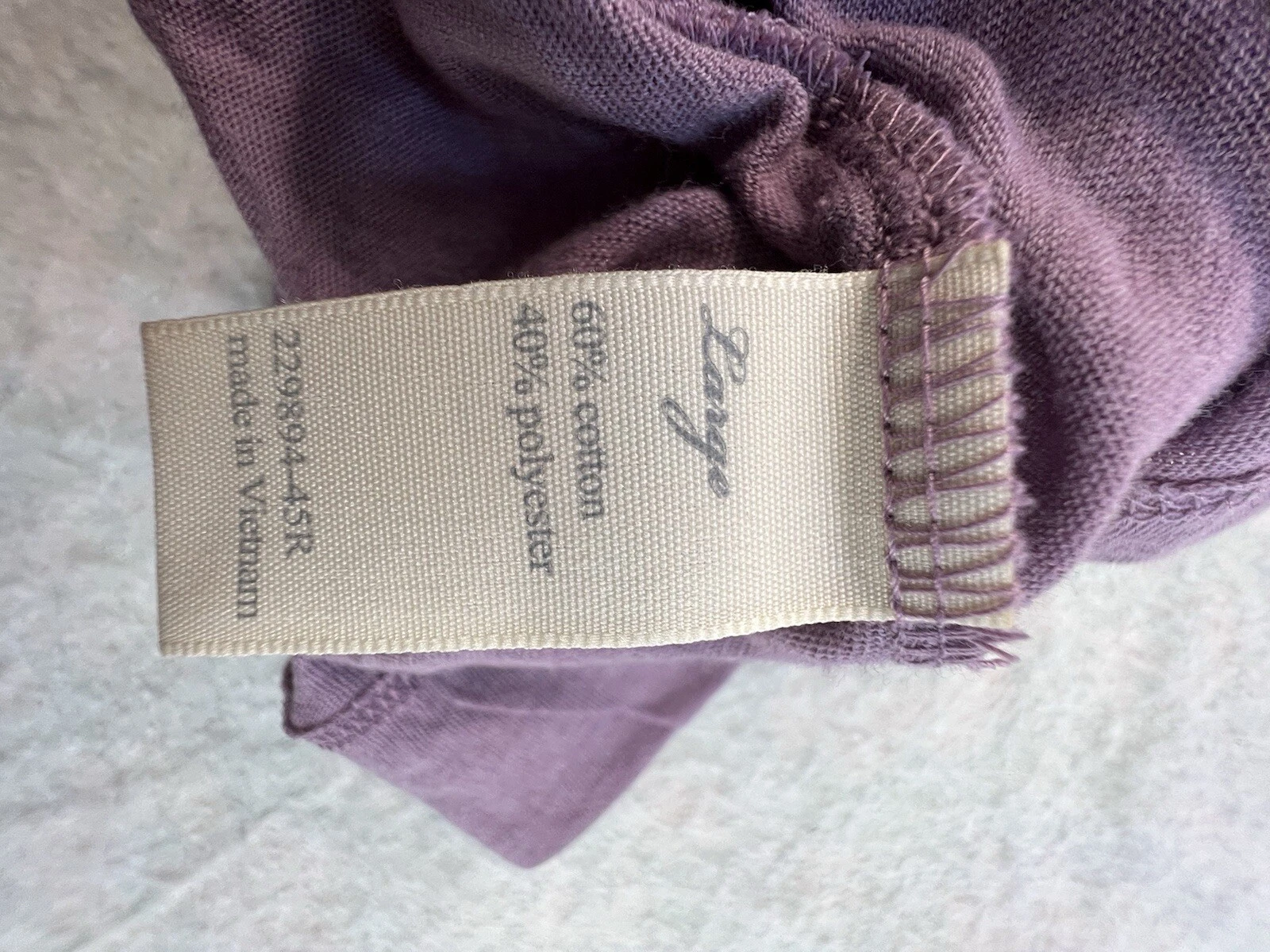 UNDERCOVER Camicia Abito Victoria Secret Midi Viola Cotone Scollo a V Taglia Large Dress