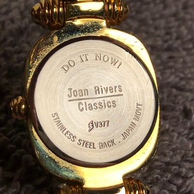 ととと Vtg Joan Rivers Classics Women Dress Coil Wire Bangle Quartz 22mm