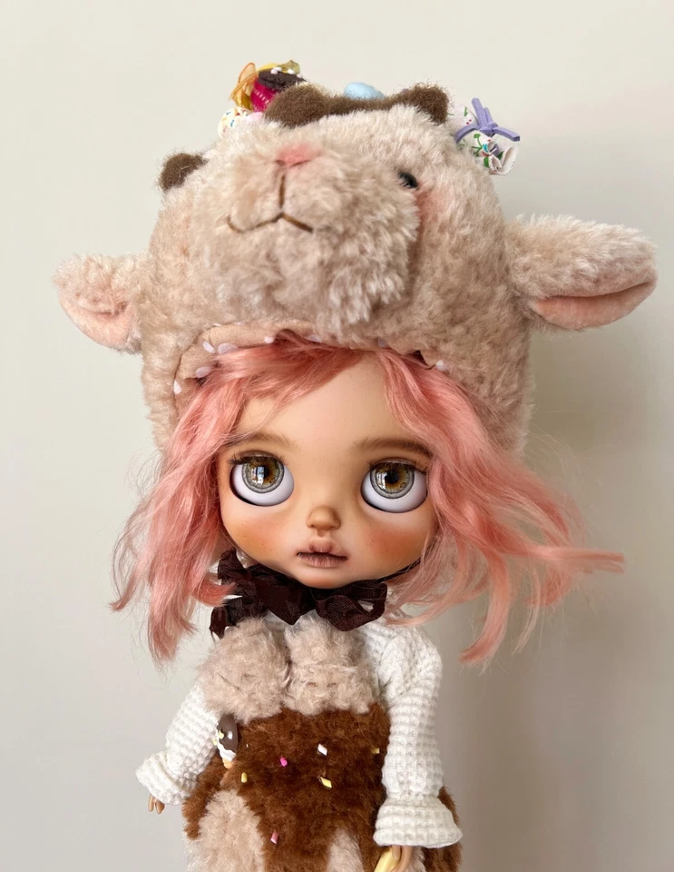 Blythe Doll Clothes -- Sweet Baa Baa Desserts Sheep Themed Costume Outfit (OOAK) - Image 3 of 4