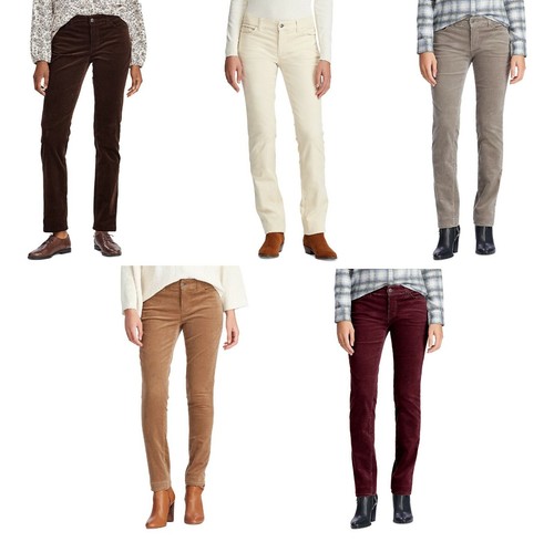 NWT Women's Chaps Straight Leg Corduroy 