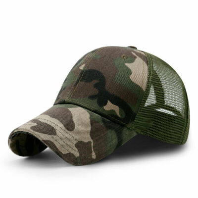 Men's Mesh Back Net Baseball Cap Golf Sports Sun Hat Casual Sunproof ...